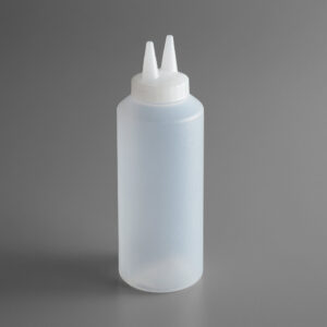 BOTELLA SQUEZZE TRANSPARENTE CON TAPA DOBLE DE 12 OZ MOD. 2212-13 VOLLRATH?