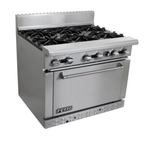 ESTUFA CON HORNO Y 6 QUEMADORES MOD. FR-6 FERRO